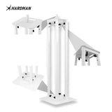 Hardman PTS24W totem, hvit, 135-250 cm