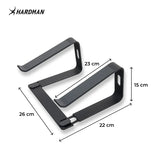 Hardman LSR2 – Sammenleggbart laptopstativ i aluminium, sort