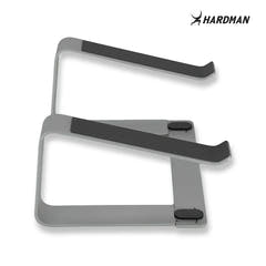 Hardman LSR2 – sammenleggbart laptopstativ i aluminium, sølv
