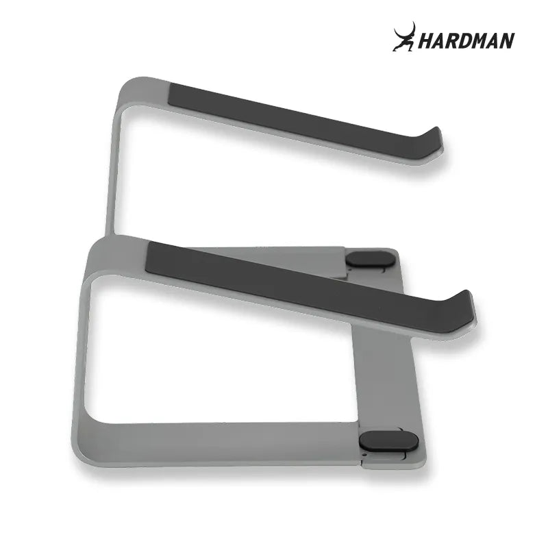 Hardman LSR2 – sammenleggbart laptopstativ i aluminium, sølv