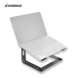 Hardman LSR2 – sammenleggbart laptopstativ i aluminium, sølv