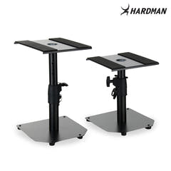 Hardman HLM42 sett med to studiemonitorstativer til bord