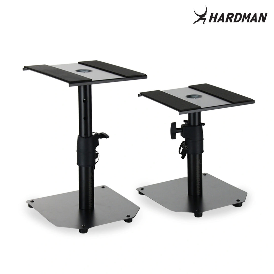 Hardman HLM42 sett med to studiemonitorstativer til bord