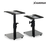 Hardman HLM42 sett med to studiemonitorstativer til bord