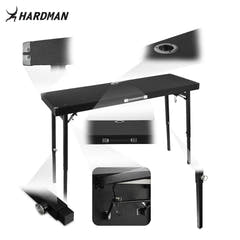Hardman DTS1 sammenleggbart DJ-bord, 154 x 52 cm, med bag