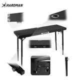 Hardman DTS1 sammenleggbart DJ-bord, 154 x 52 cm, med bag