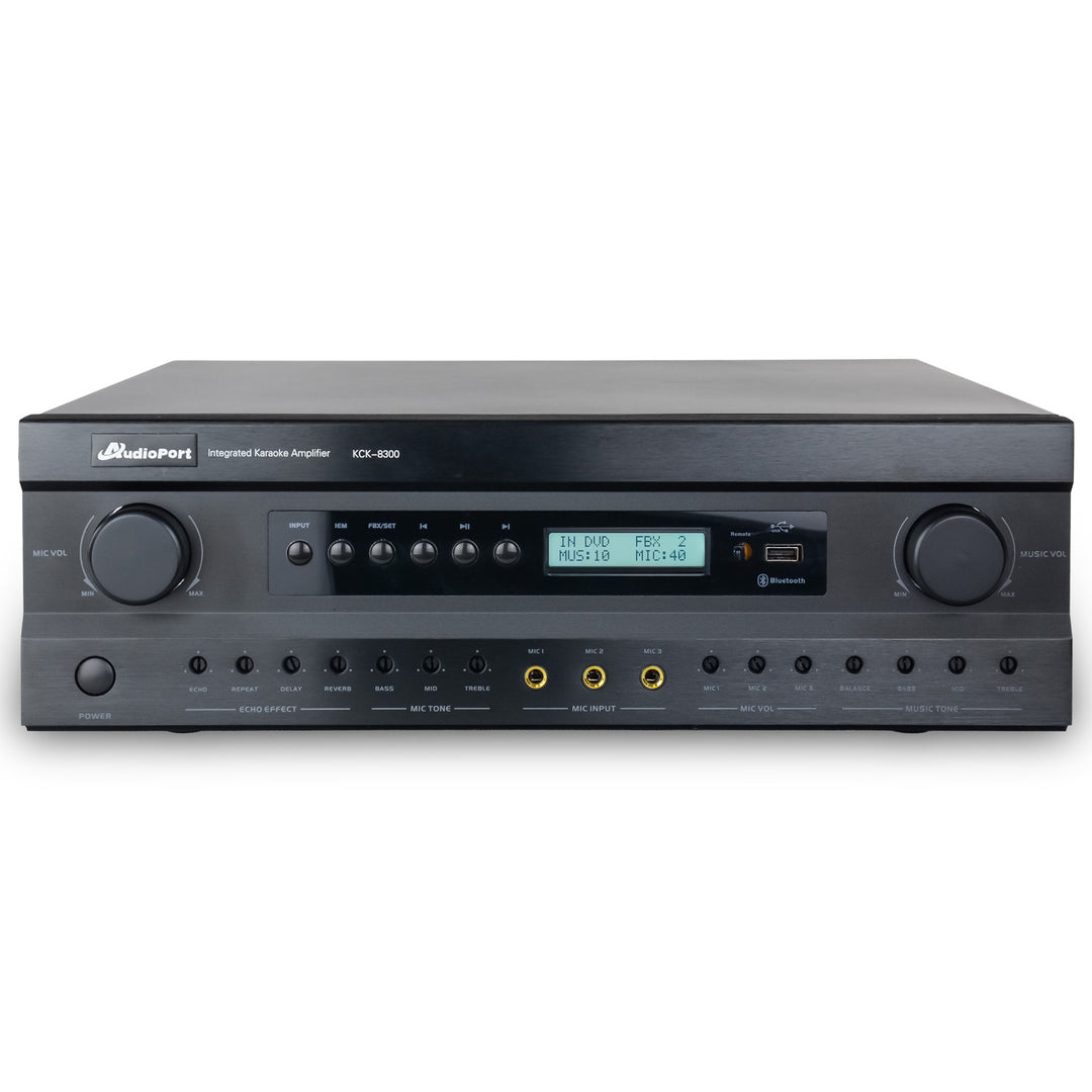 Audioport KC8300-forsterker 2 x 300 W med DSP