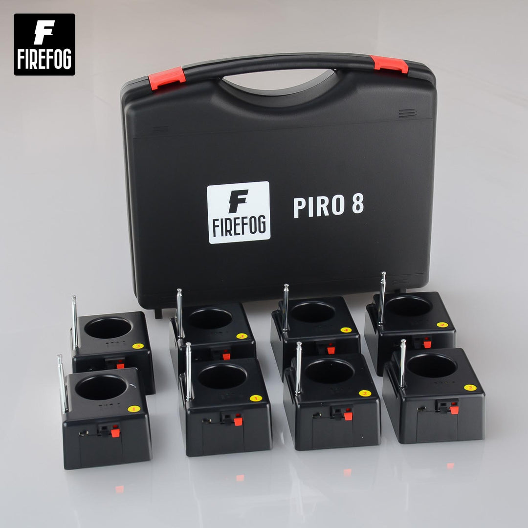 Firefog Piro 8 fjernantenningssett for gnistfontener, 8 kanaler