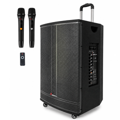 Audioport V15 transportabel aktiv høyttaler 500 W med 2 mikrofoner
