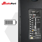 Audioport V15 transportabel aktiv høyttaler 500 W med 2 mikrofoner