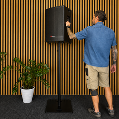 Audioport V15 transportabel aktiv høyttaler 500 W med 2 mikrofoner