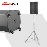Audioport V15 transportabel aktiv høyttaler 500 W med 2 mikrofoner