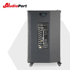 Audioport V15 transportabel aktiv høyttaler 500 W med 2 mikrofoner