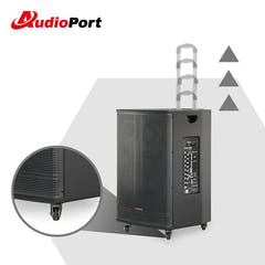 Audioport V15 transportabel aktiv høyttaler 500 W med 2 mikrofoner