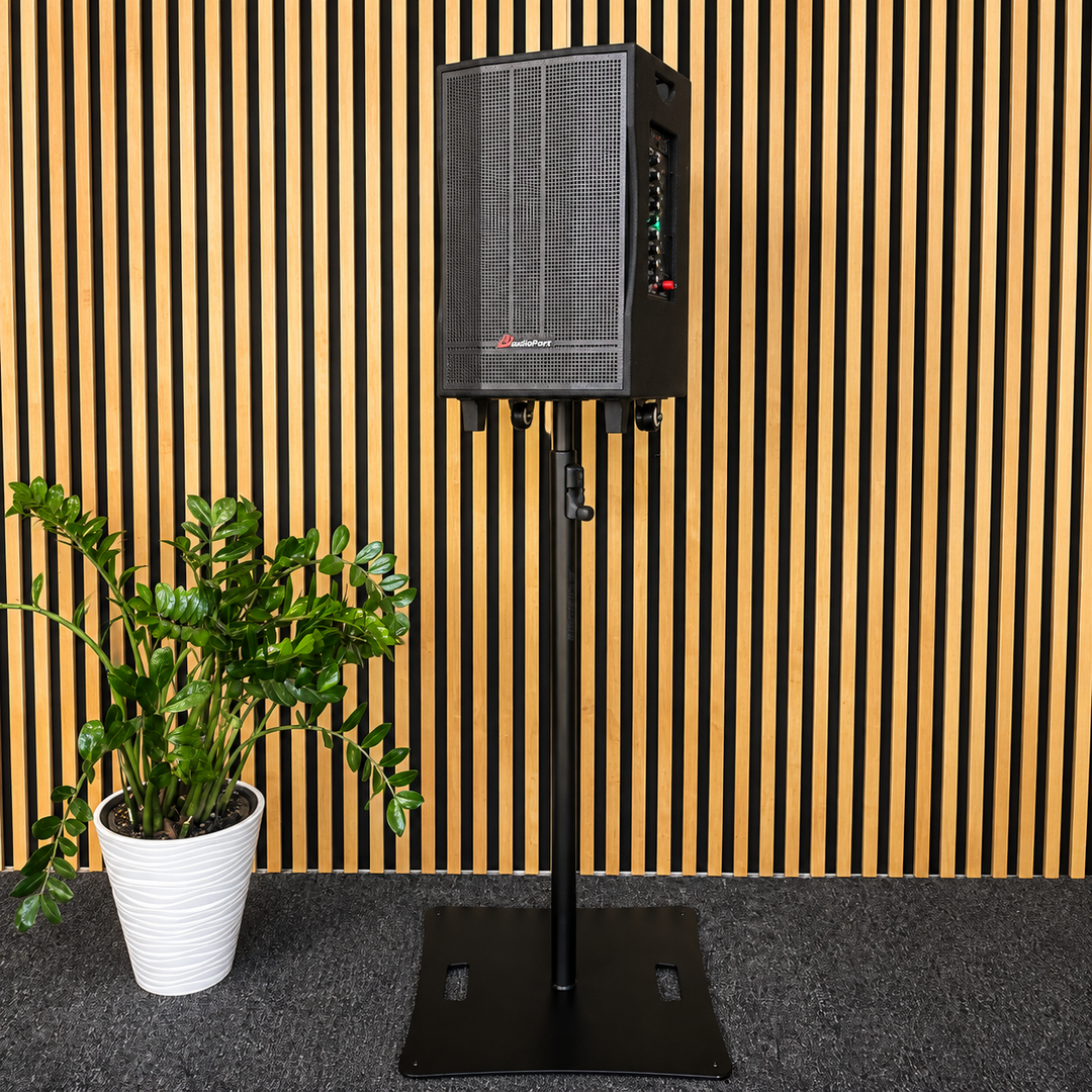 Audioport V12 transportabel aktiv høyttaler 350 W med 2 mikrofoner
