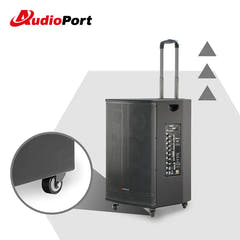 Audioport V12 transportabel aktiv høyttaler 350 W med 2 mikrofoner