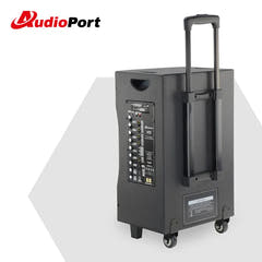 Audioport V12 transportabel aktiv høyttaler 350 W med 2 mikrofoner