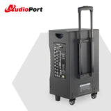 Audioport V12 transportabel aktiv høyttaler 350 W med 2 mikrofoner