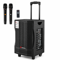 Audioport V8 transportabel aktiv høyttaler 250 W med 2 mikrofoner