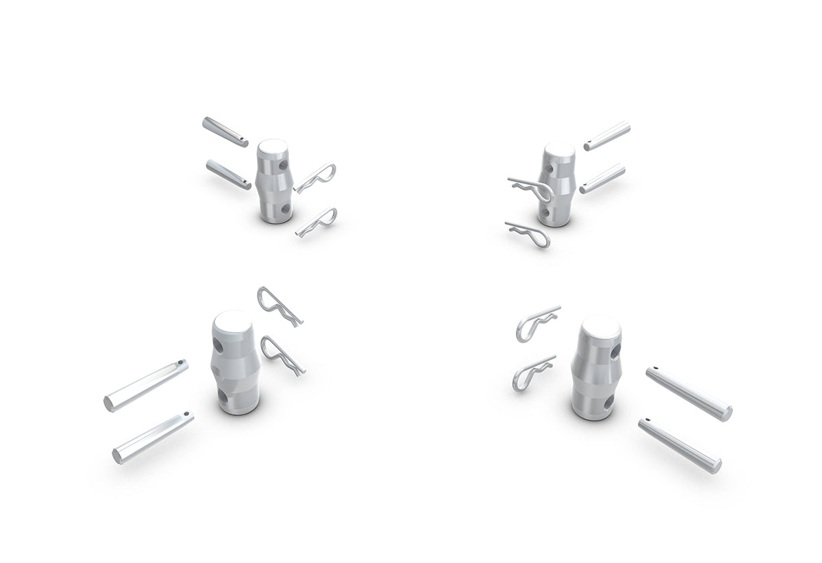 QTM monteringssett for truss 4 egg, 8 pinner og 8 nåler