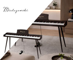 Mielczewski Virelai digitalpiano med ben, mørkebrun