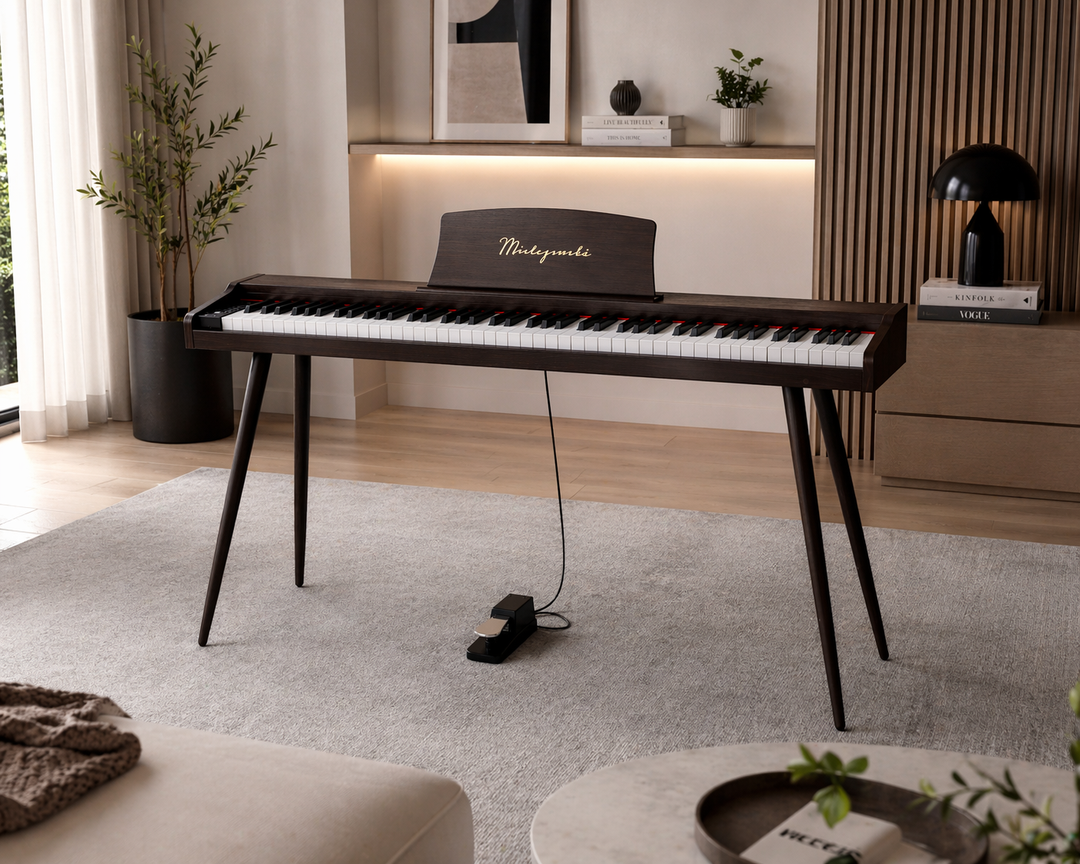 Mielczewski Virelai digitalpiano med ben, mørkebrun
