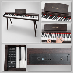 Mielczewski Virelai digitalpiano med ben, mørkebrun
