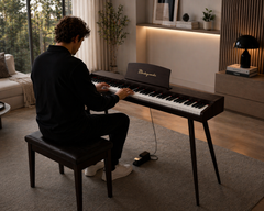 Mielczewski Virelai digitalpiano med ben, mørkebrun