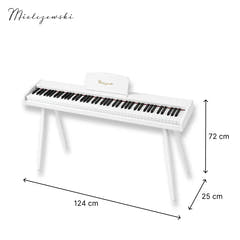 Mielczewski Canzonetta digitalpiano med ben, hvit