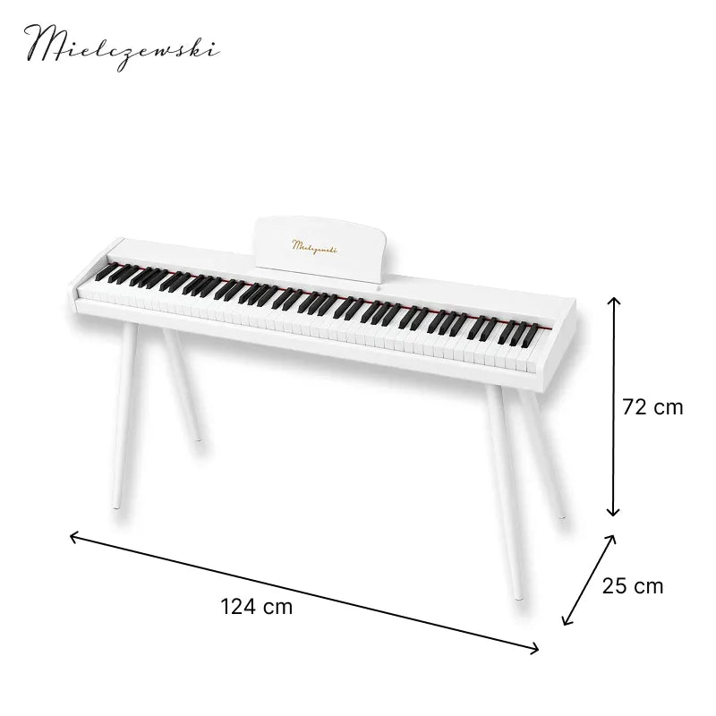 Mielczewski Canzonetta digitalpiano med ben, hvit