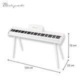 Mielczewski Canzonetta digitalpiano med ben, hvit