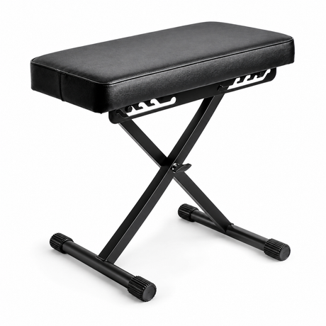 Hardman SB006 sammenleggbar pianokrakk, svart, opptil 150 kg