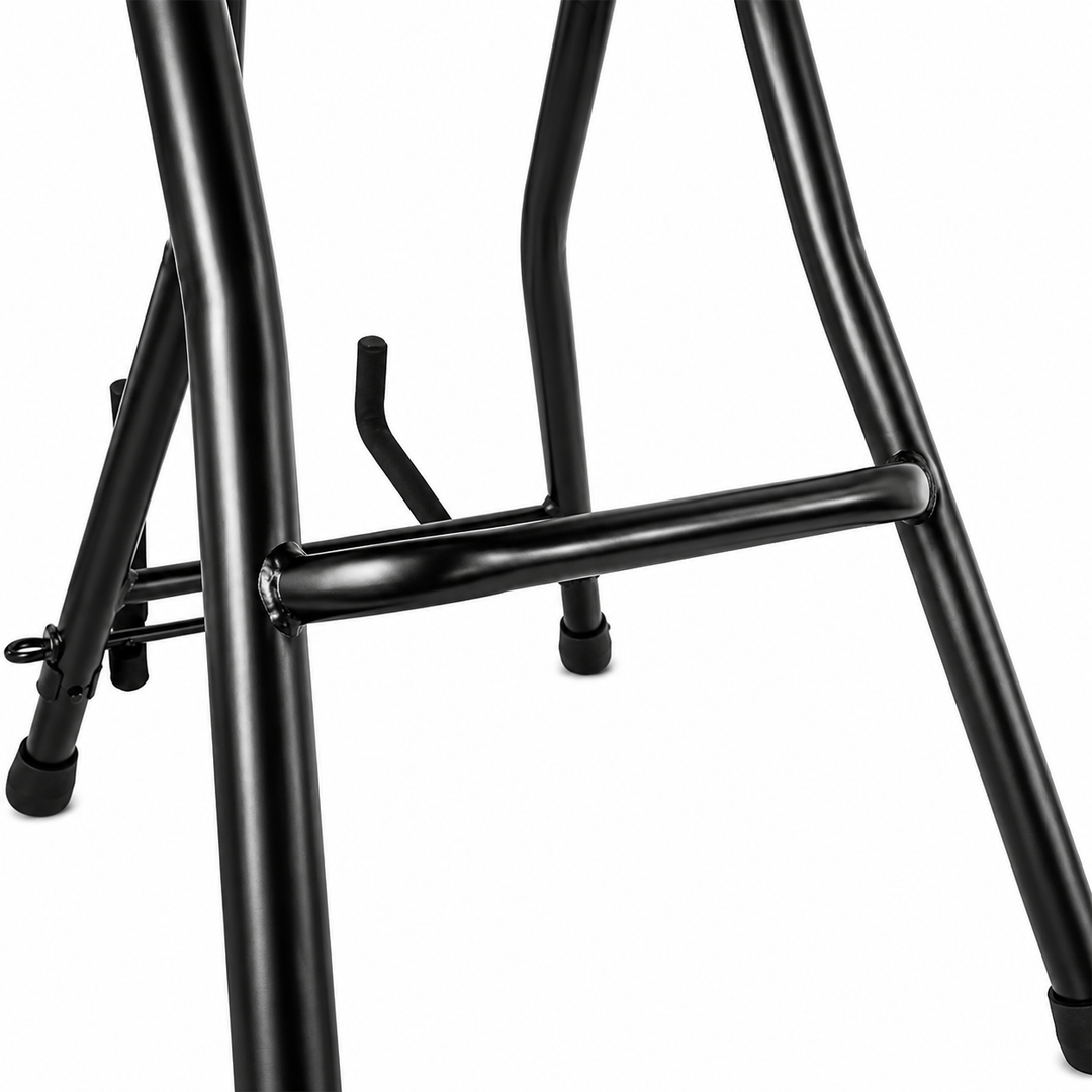 Hardman SB207 gitarstol med fotstøtte og gitarholder.
