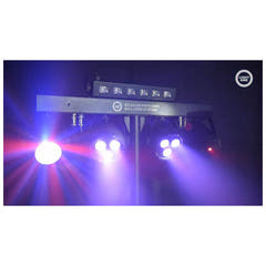 LIGHT4ME T-BAR LED PAR BLOMSTERKULE LASER UV STROBE diskotekbelysning multieffekt