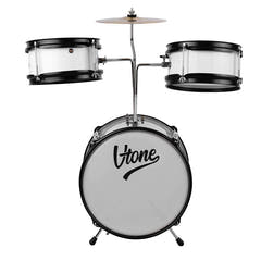 V-TONE VD Junior WH barnetrumsett – hvitt akustisk trommesett for barn