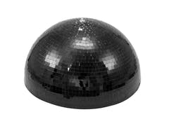 EUROLITE halvt speilkule 40cm svart, motorisert
