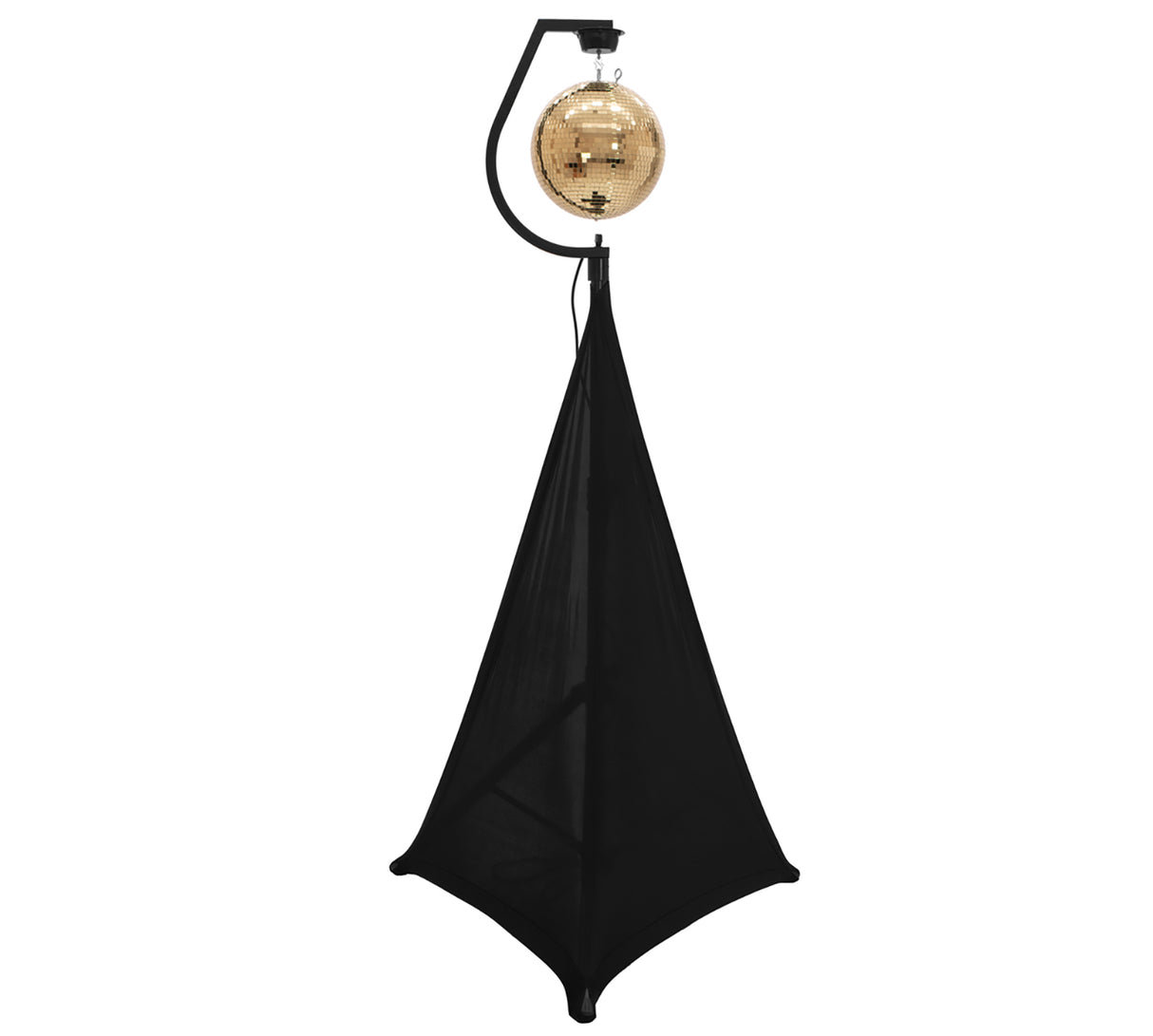 Holder med motor for discokuler opptil 30 cm (svart)