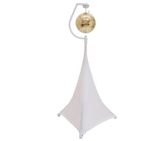 Holder med motor for discokuler opptil 30 cm (hvit)