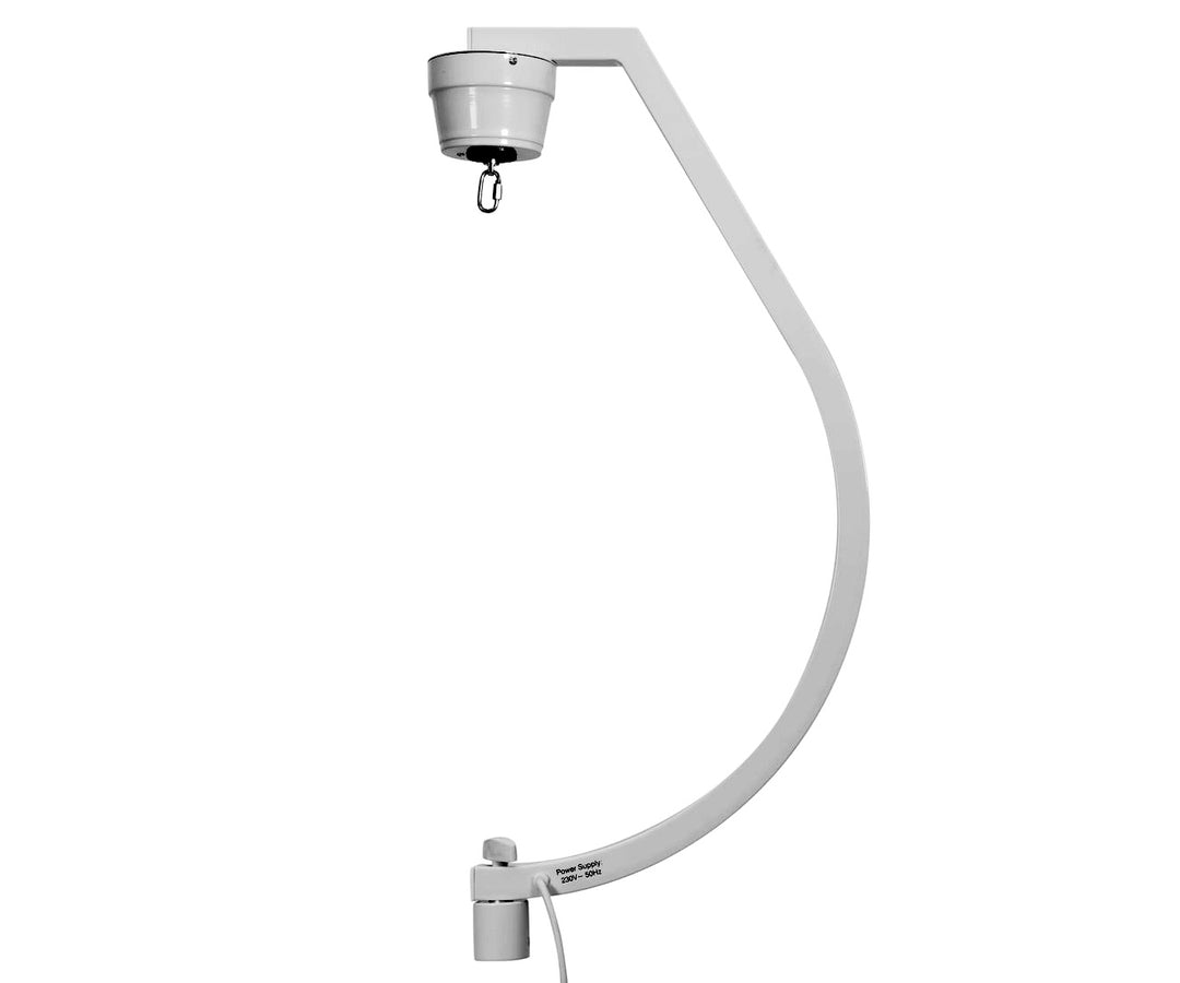 Holder med motor for discokuler opp til 50 cm (hvit)