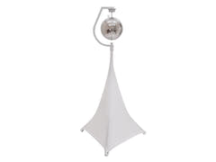 Holder med motor for discokuler opp til 50 cm (hvit)