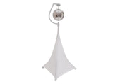 Holder med motor for discokuler opp til 50 cm (hvit)