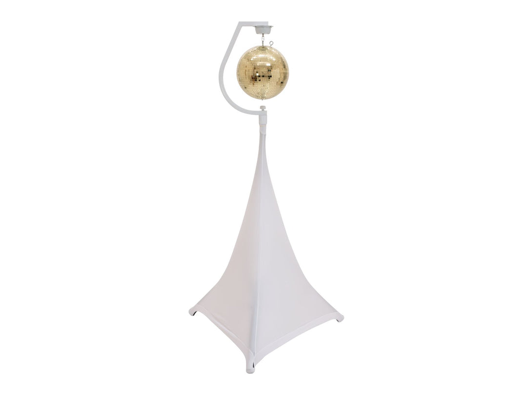 Holder med motor for discokuler opp til 50 cm (hvit)