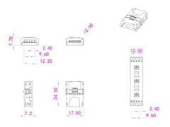 EUROLITE LED Strip fleksibel kontakt 5-pinners 12mm