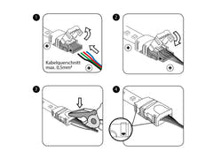 EUROLITE LED Strip fleksibel kontakt 2-pin 10 mm