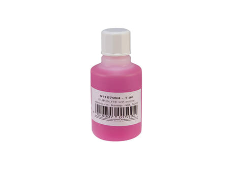 EUROLITE UV-aktivt stempelblekk, transparent rødt, 50ml