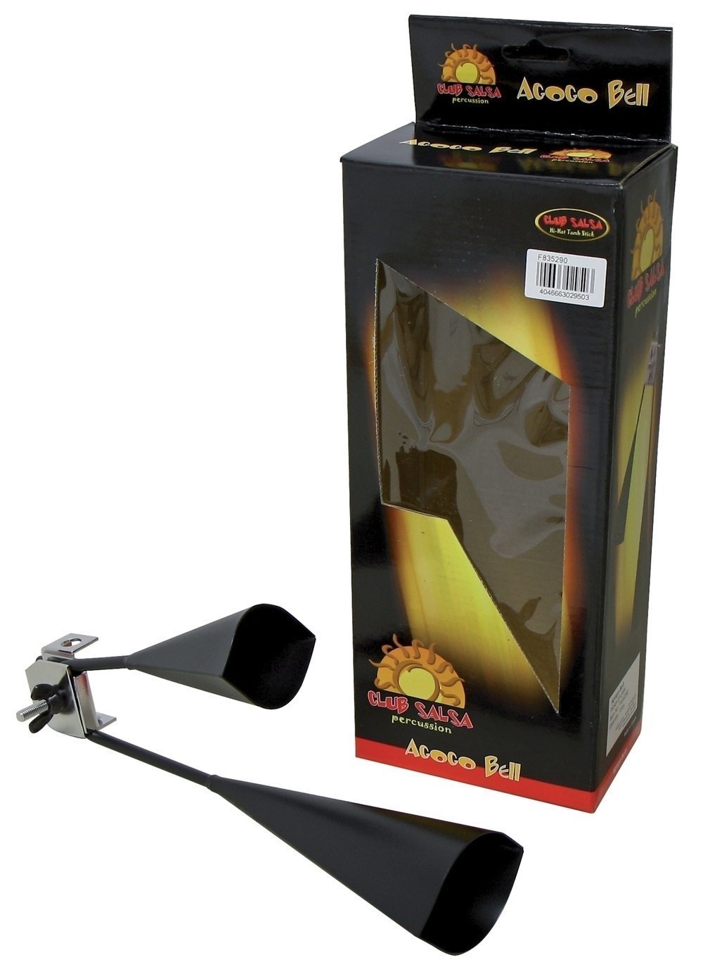 GEWA Club Salsa agogo i svart metall med to toner