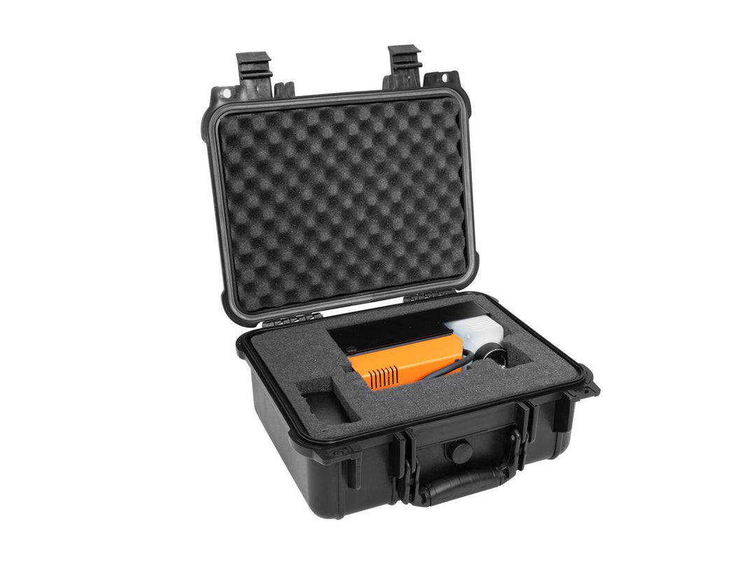 HAZEBASE PICCOLA Batteridrevet tåkemaskin DMX
