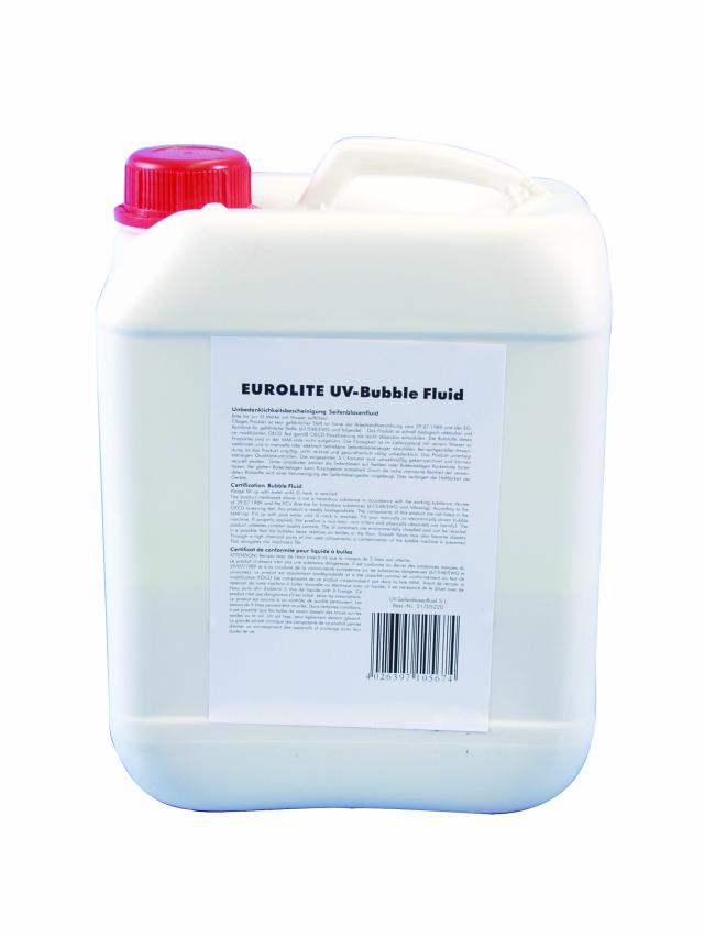 Eurolite såpeboblevæske (5L, UV-gul)
