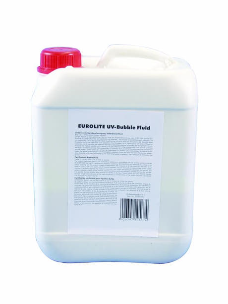 Eurolite såpeboblevæske (5L, UV-rød)