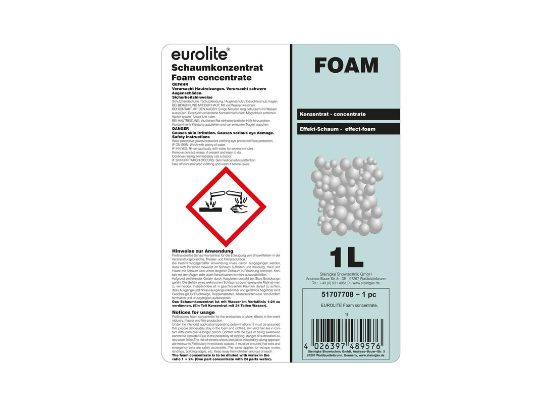 EUROLITE skumkonsentrat, 1l